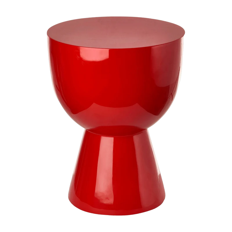 Tabouret rouge laqué Tip Tap - Pols Potten