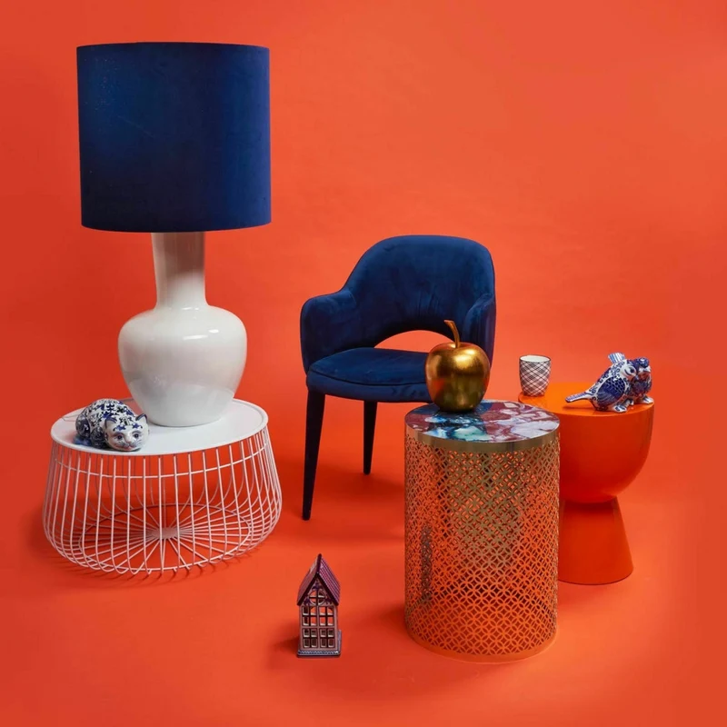 Tabouret orange laqué Tip Tap - Pols Potten