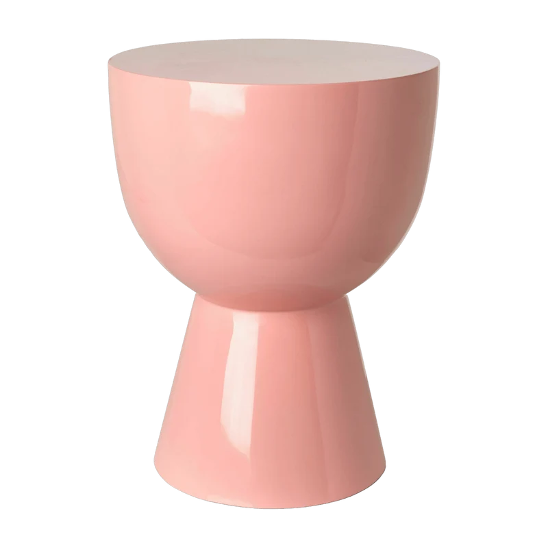 Tabouret rose laqué Tip Tap - Pols Potten