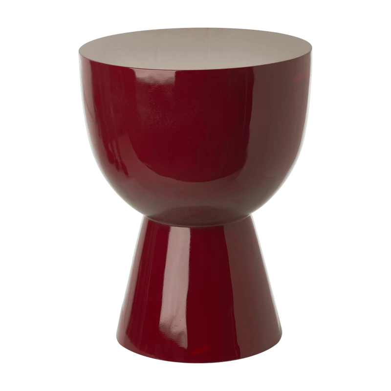 Tabouret bordeaux laqué Tip Tap - Pols Potten