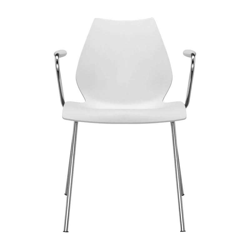 Chaise avec accoudoirs blanche Maui - Kartell