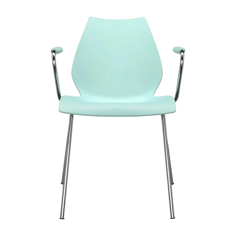 Chaise avec accoudoirs bleu clair Maui - Kartell