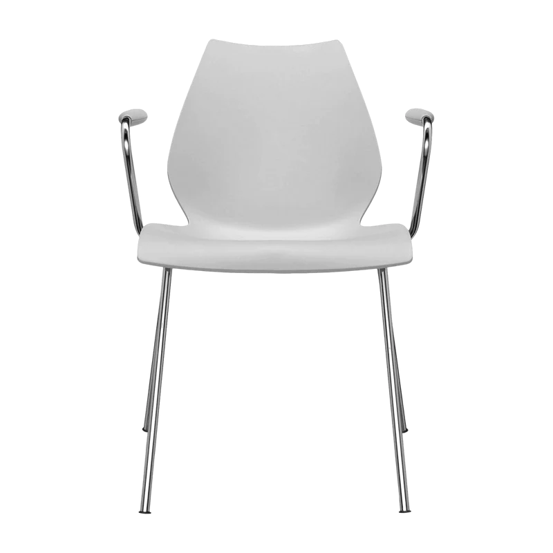Chaise avec accoudoirs grise Maui - Kartell