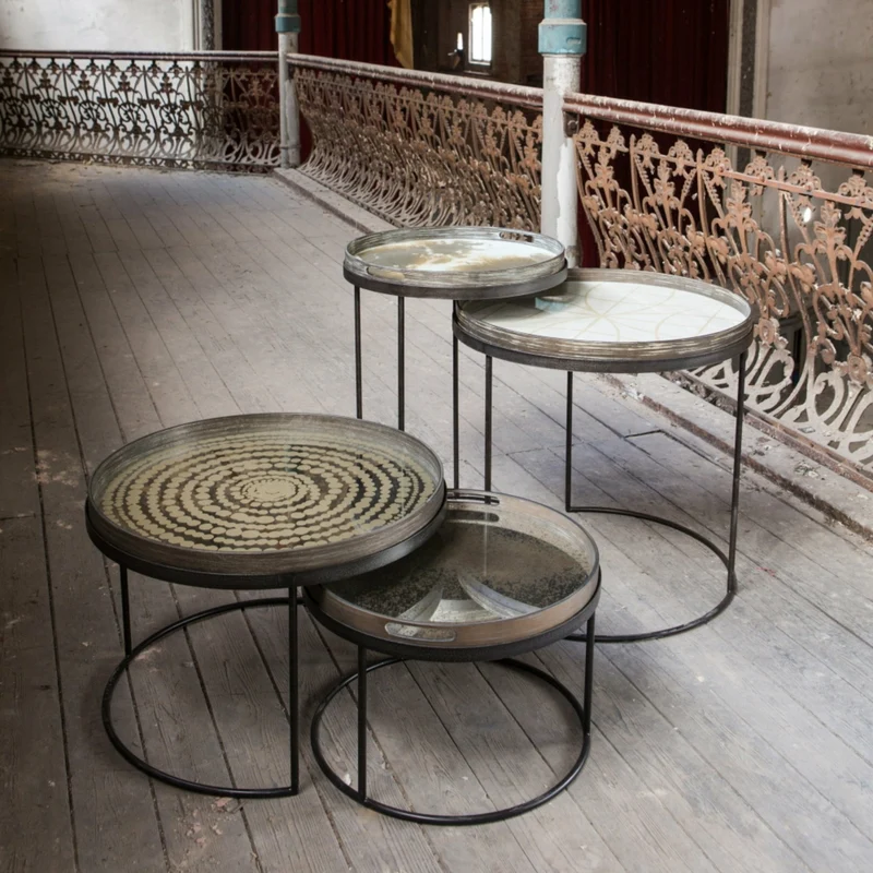 Table basse en métal à plateau rond 93 cm - Ethnicraft Accessories