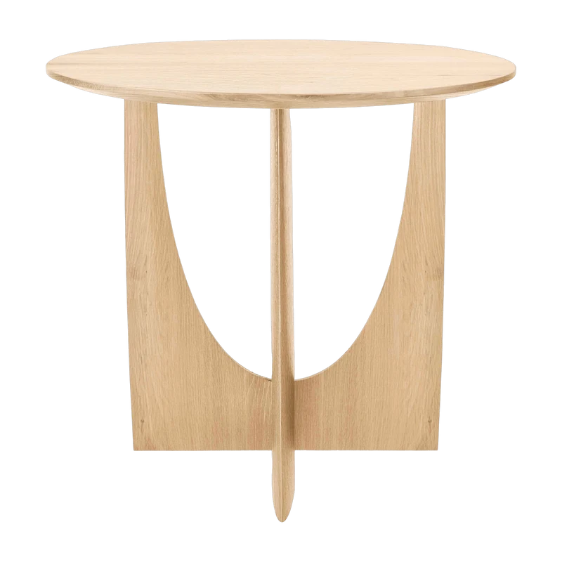 Table d'appoint géométrique en chêne - Ethnicraft Accessories