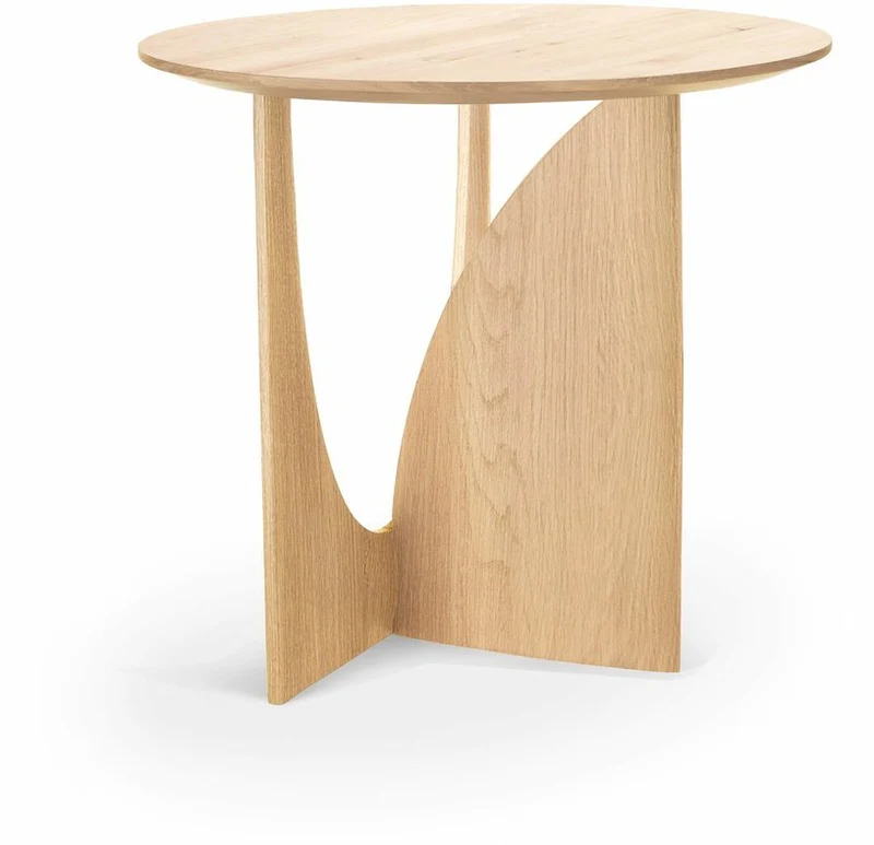Table d'appoint géométrique en chêne - Ethnicraft Accessories
