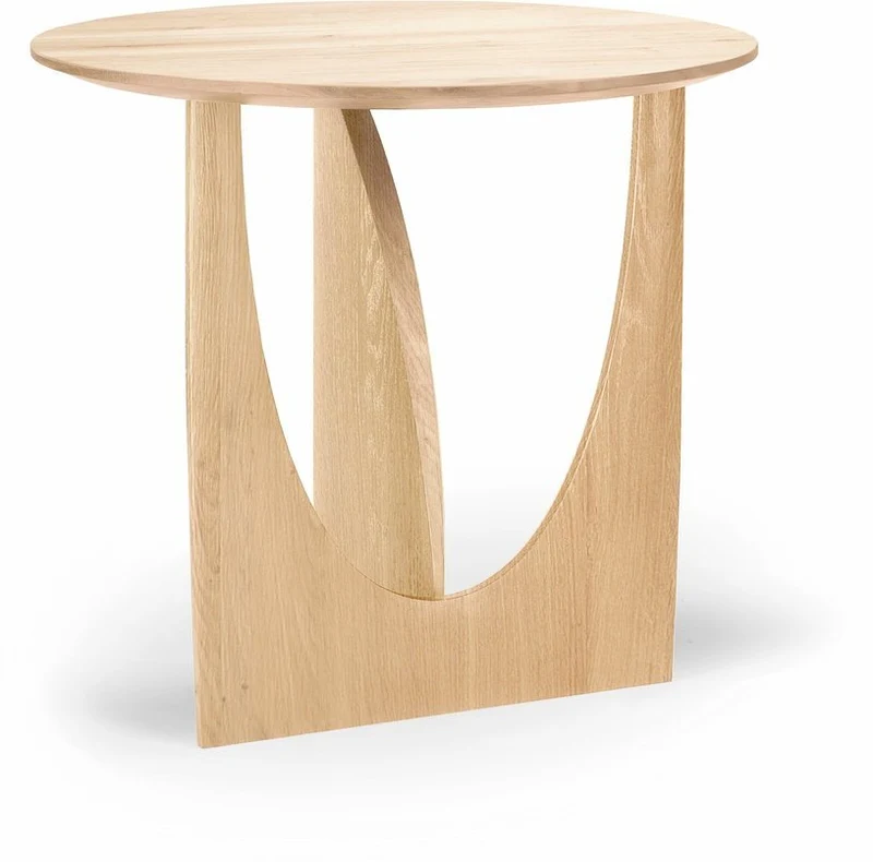 Table d'appoint géométrique en chêne - Ethnicraft Accessories