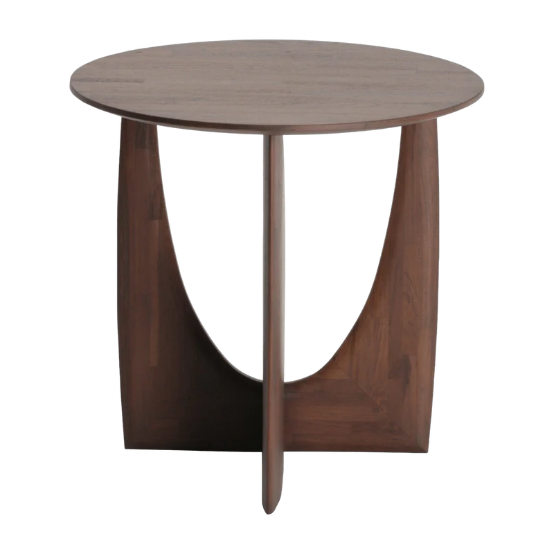 Table d'appoint géométrique en teck - Ethnicraft Accessories