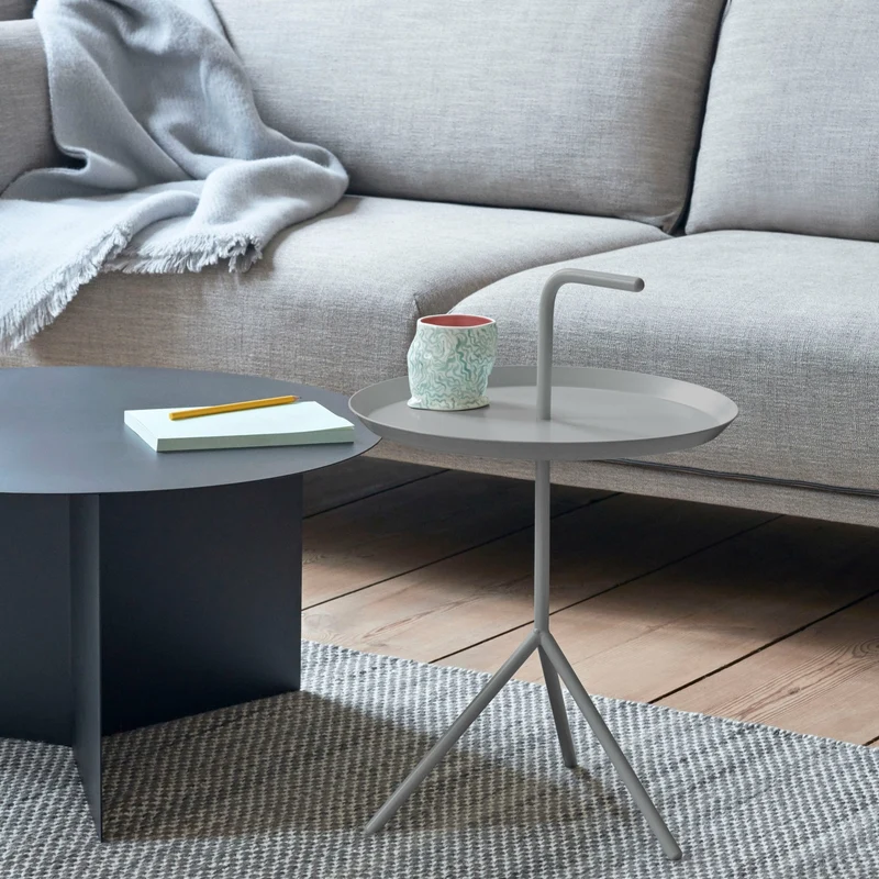 Table d'appoint en métal blanc DLM - HAY