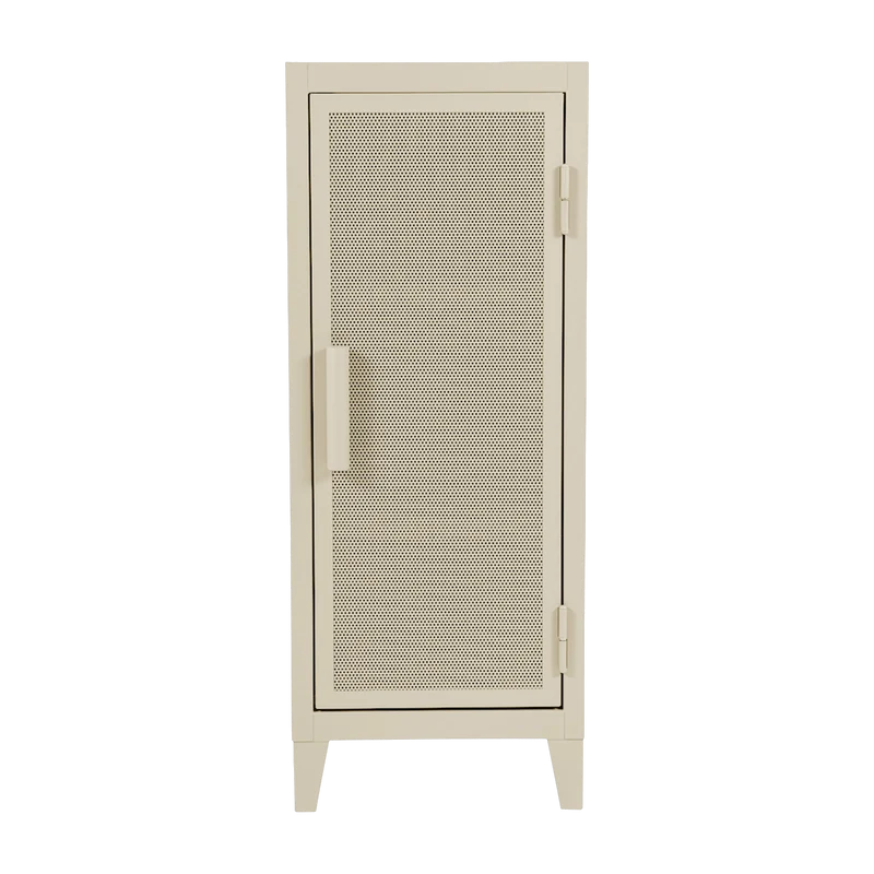 Vestiaire en acier perforé B1 bas Ivoire mat - Tolix