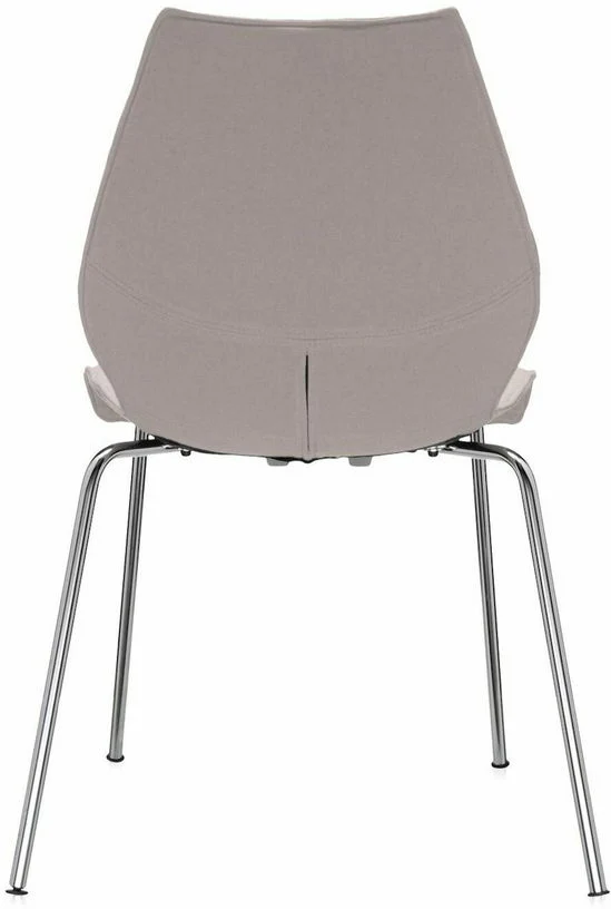 Chaise rembourrée écrue Maui Soft Trevira - Kartell