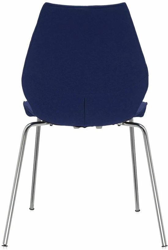 Chaise rembourrée bleue Maui Soft - Kartell