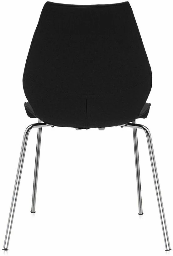 Chaise rembourrée noire Maui Soft - Kartell