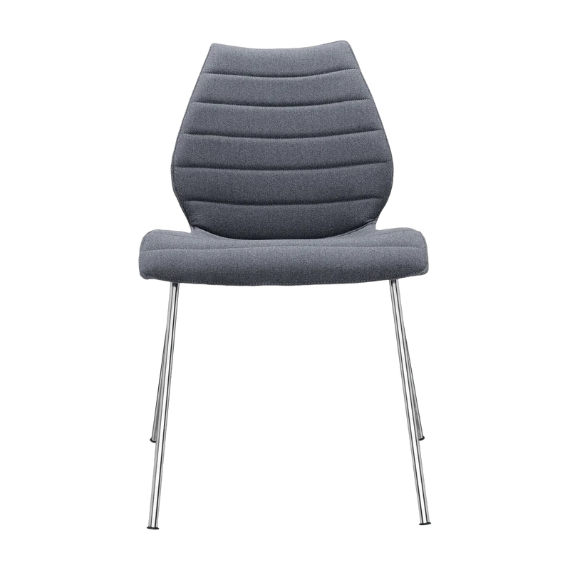 Chaise rembourrée gris foncé Maui Soft - Kartell