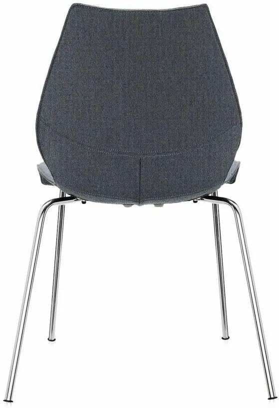 Chaise rembourrée gris foncé Maui Soft - Kartell