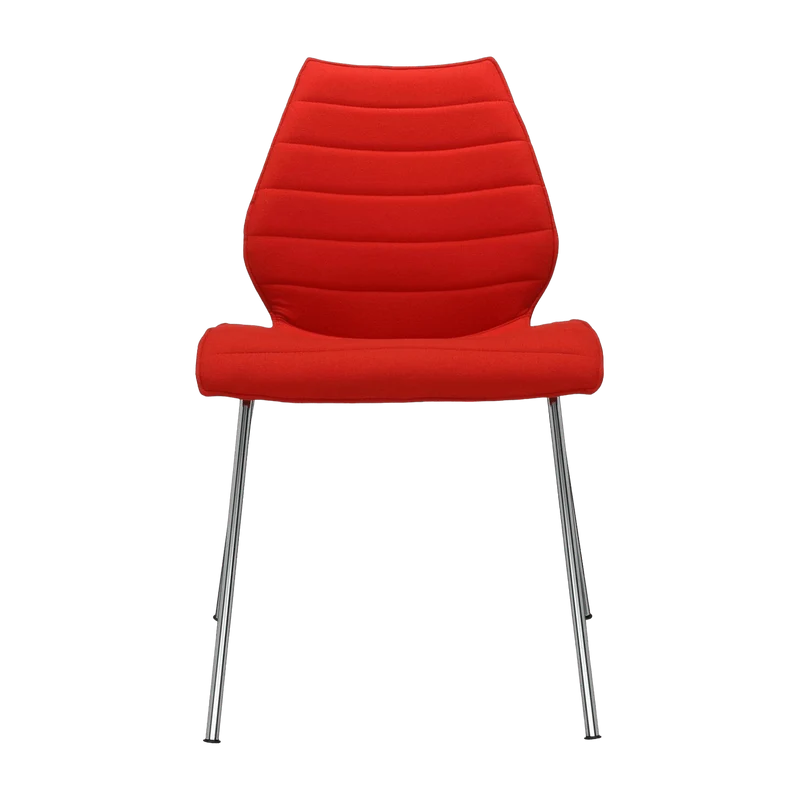 Chaise rembourrée rouge Maui Soft - Kartell