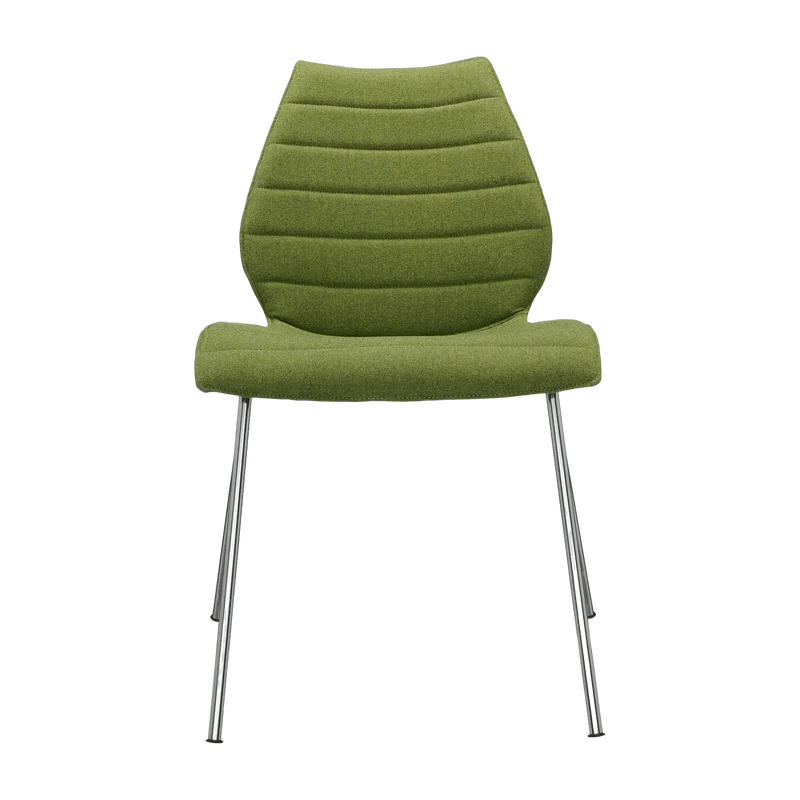Chaise rembourrée verte Maui Soft - Kartell