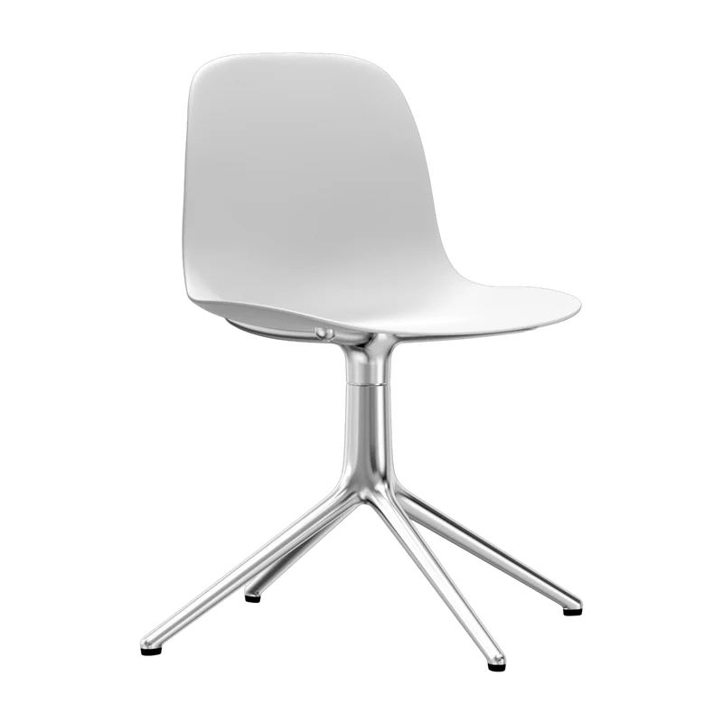 Chaise de bureau pivotante blanche Swivel Norman Copenhagen blanc - Normann Copenhagen