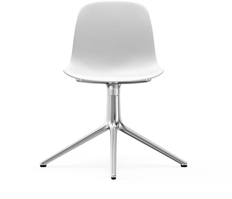 Chaise de bureau pivotante blanche Swivel Norman Copenhagen blanc - Normann Copenhagen