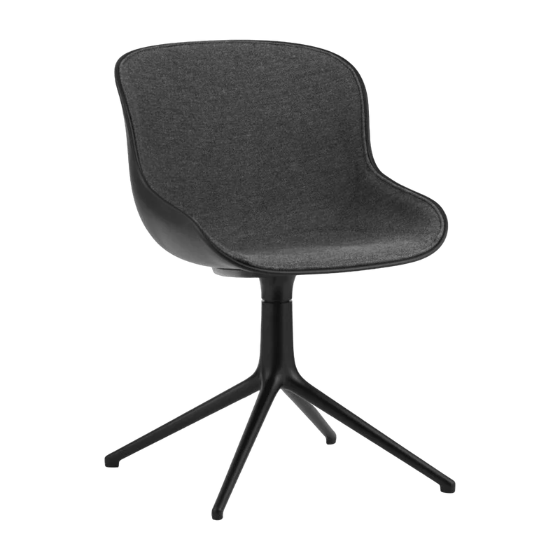 Chaise pivotante noir tissu swivel noir Main Line Flax MLF16 - Normann Copenhagen