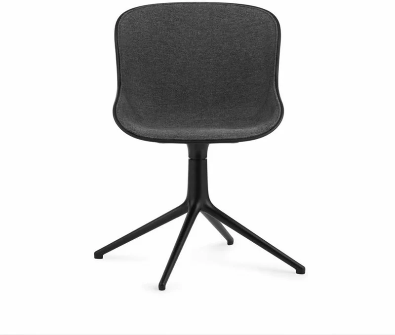 Chaise pivotante noir tissu swivel noir Main Line Flax MLF16 - Normann Copenhagen