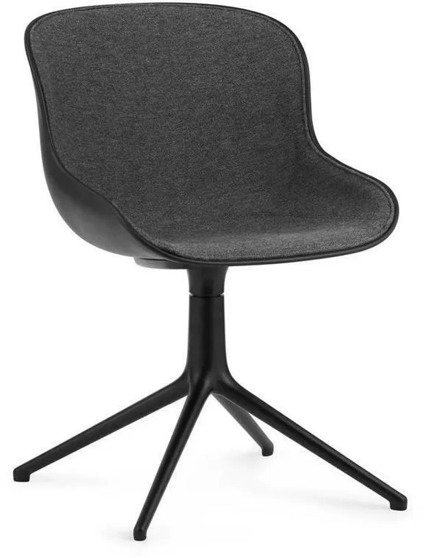 Chaise pivotante noir tissu swivel noir Main Line Flax MLF16 - Normann Copenhagen