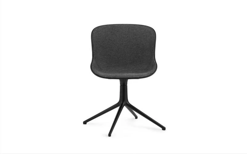 Chaise pivotante noir tissu swivel noir Main Line Flax MLF16 - Normann Copenhagen