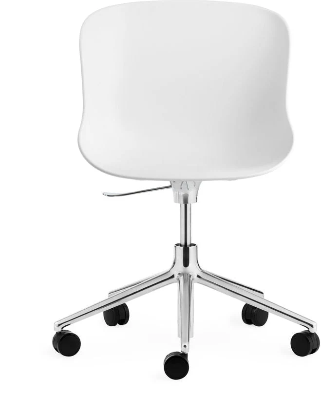 Chaise pivotante à roulettes blanche Hyg 4w swivel - Normann Copenhagen