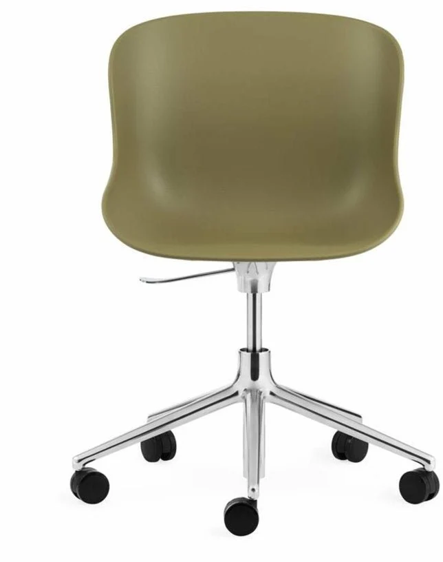 Chaise de bureau pivotante à roulettes verte Swivel Norman Copenhagen Olive - Normann Copenhagen