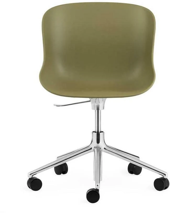 Chaise de bureau pivotante à roulettes verte Swivel Norman Copenhagen Olive - Normann Copenhagen