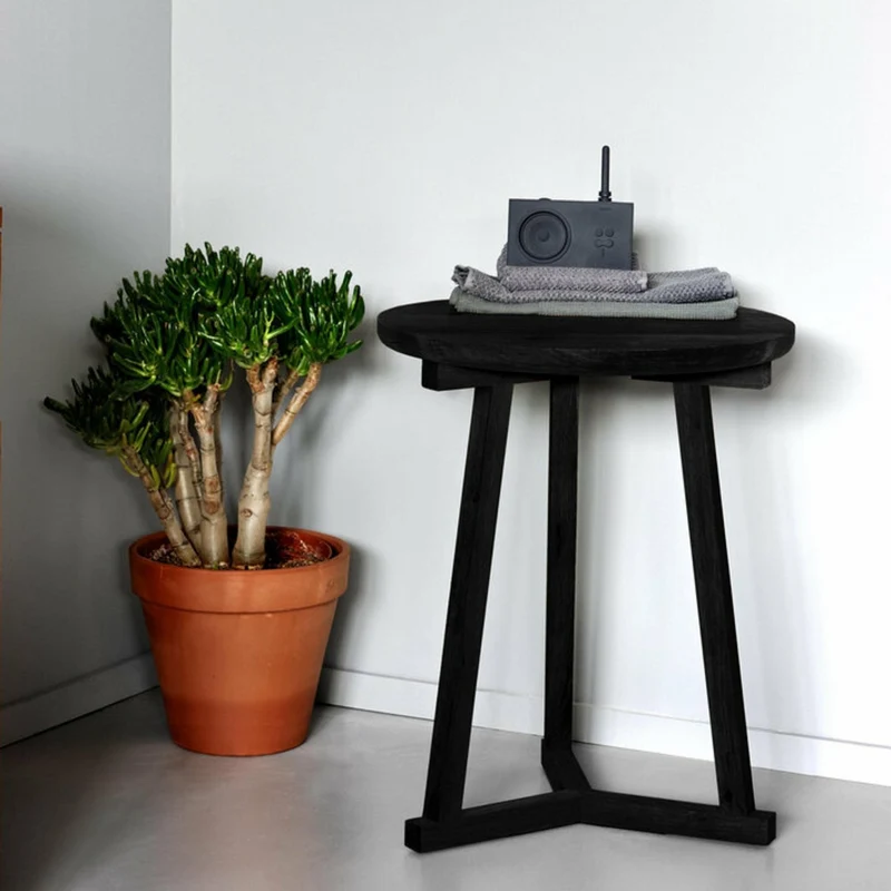 Table d'appoint en chêne noir S Tripod - Ethnicraft Accessories