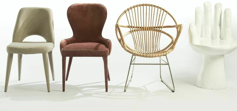Chaise en tissu beige Holy - Pols Potten