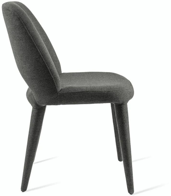 Chaise en tissu gris Holy - Pols Potten