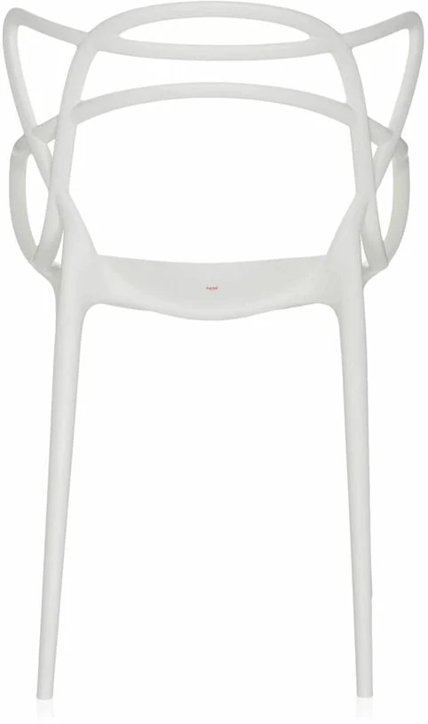 Chaise avec accoudoirs blanche Masters - Kartell