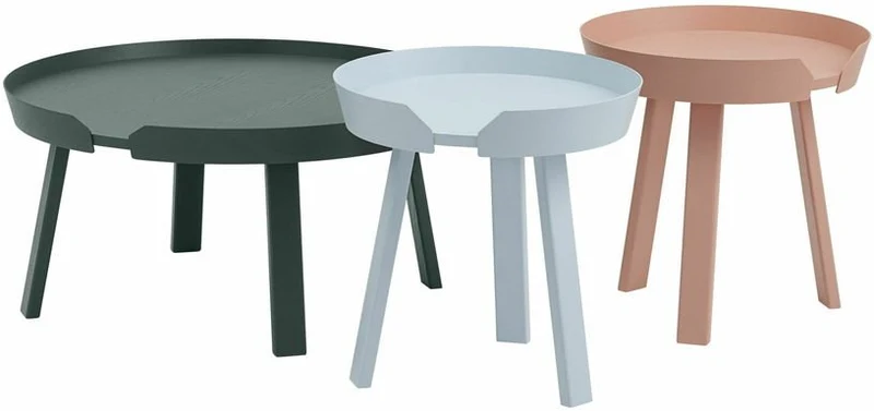 Table d'appoint marron foncé 45 cm Around - Muuto