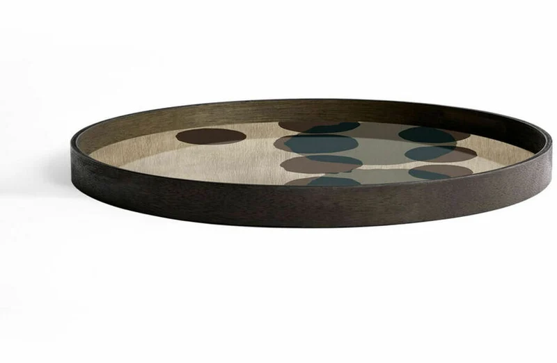 Plateau en verre Layered Dots - Ethnicraft Accessories