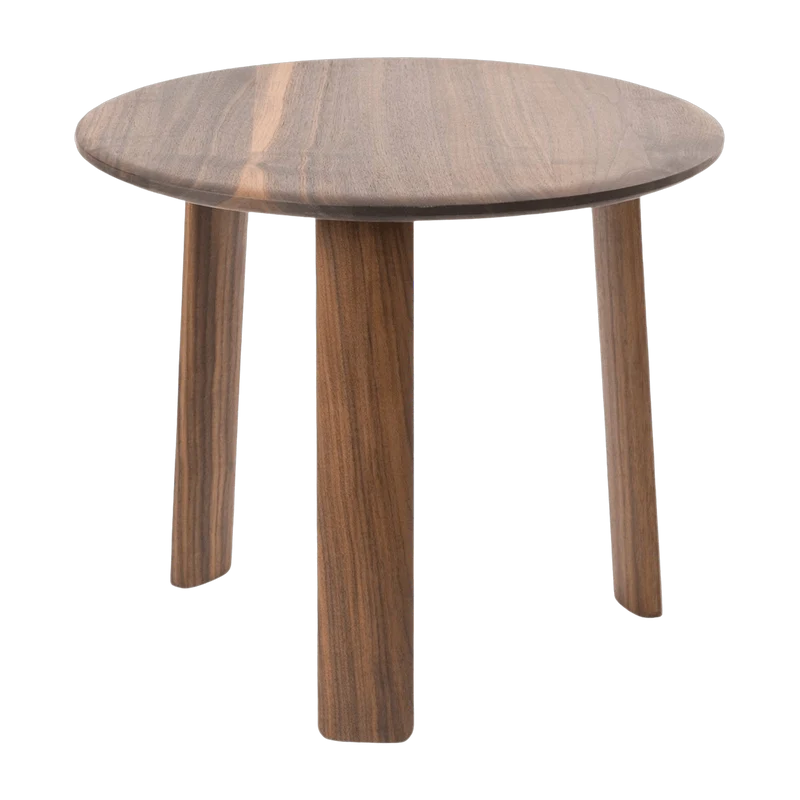 Table basse ronde en noyer 50x42cm Alle - Hem