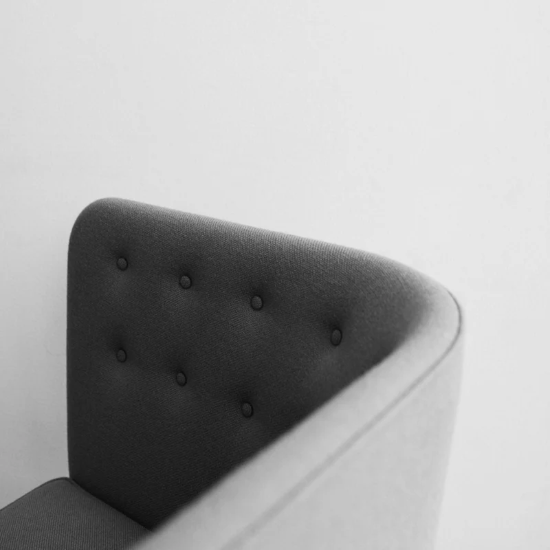 Canapé 3 places en tissu gris AJ5 Mayor - &tradition
