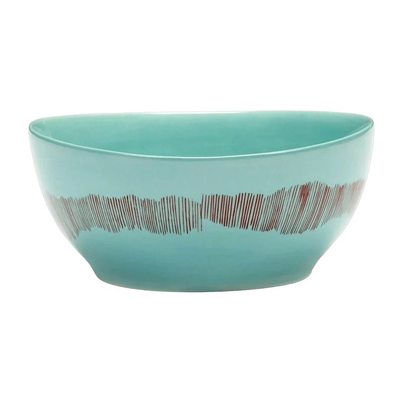 Bol turquoise 15 cm Stripes Feast - Serax