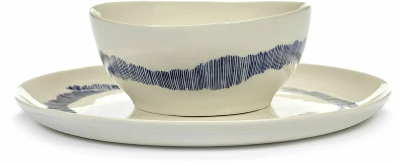 Bol blanc 15 cm Stripes Feast - Serax