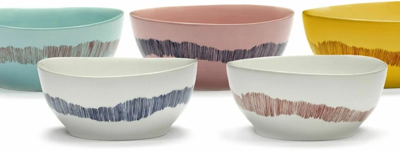 Bol blanc 15 cm Stripes Feast - Serax