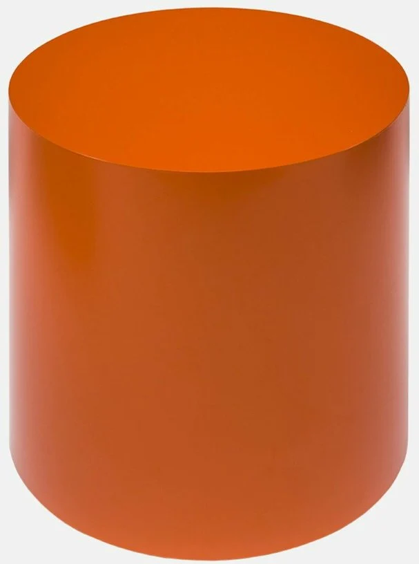 Table d'appoint à roulettes en acier orange 40 cm Hide Side - Hem