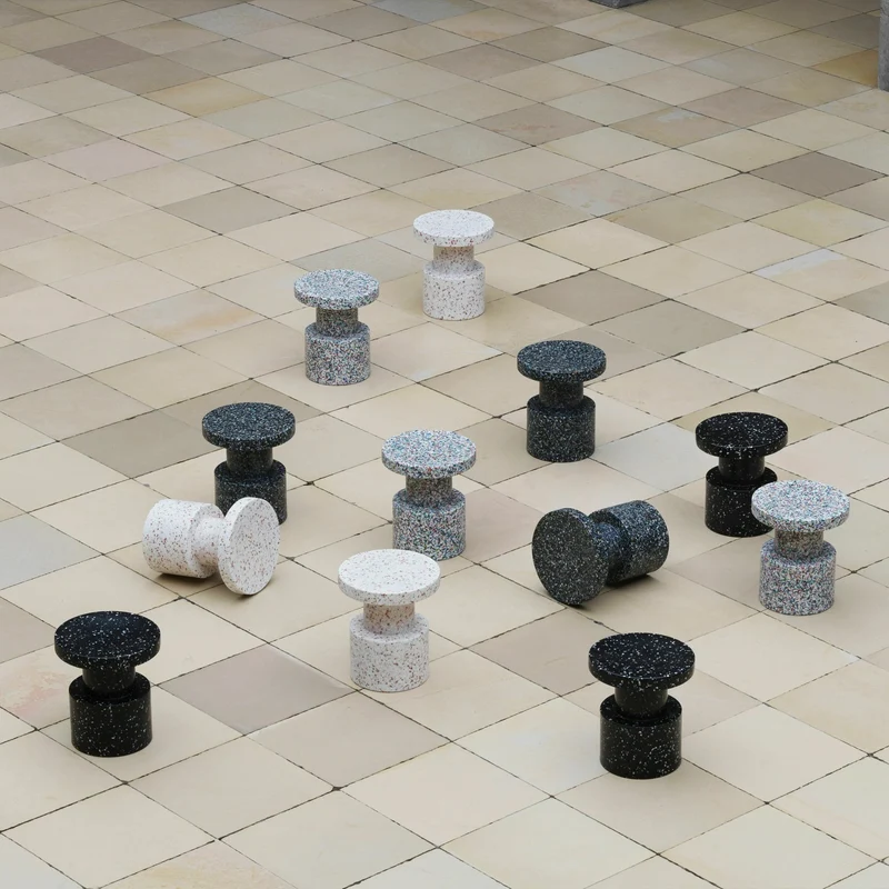 Tabouret noir pixelisé Bit noir - Normann Copenhagen