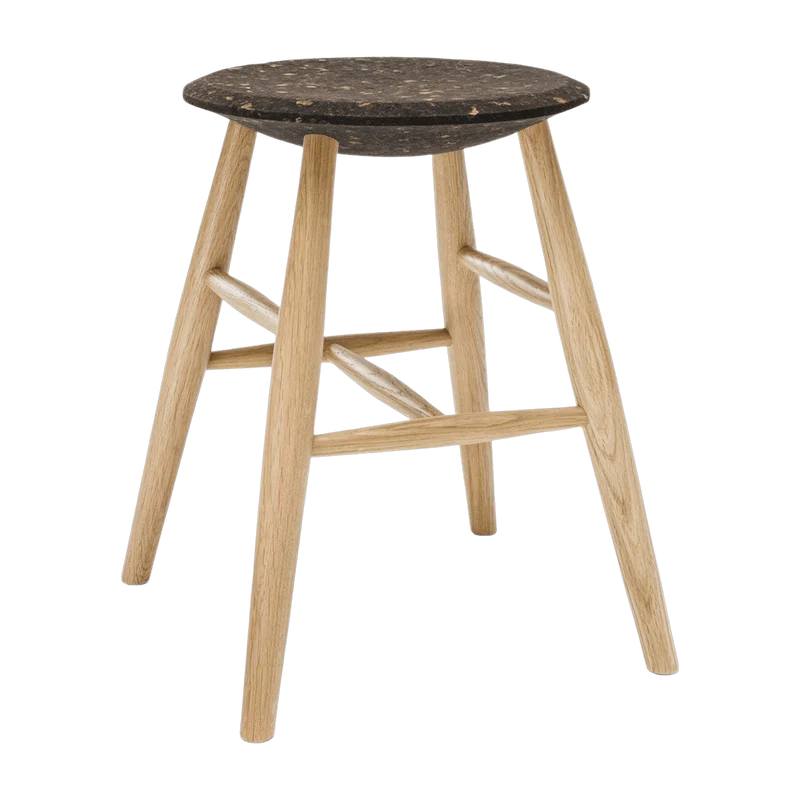 Tabouret en liège foncé et bois naturel Drifted - Hem