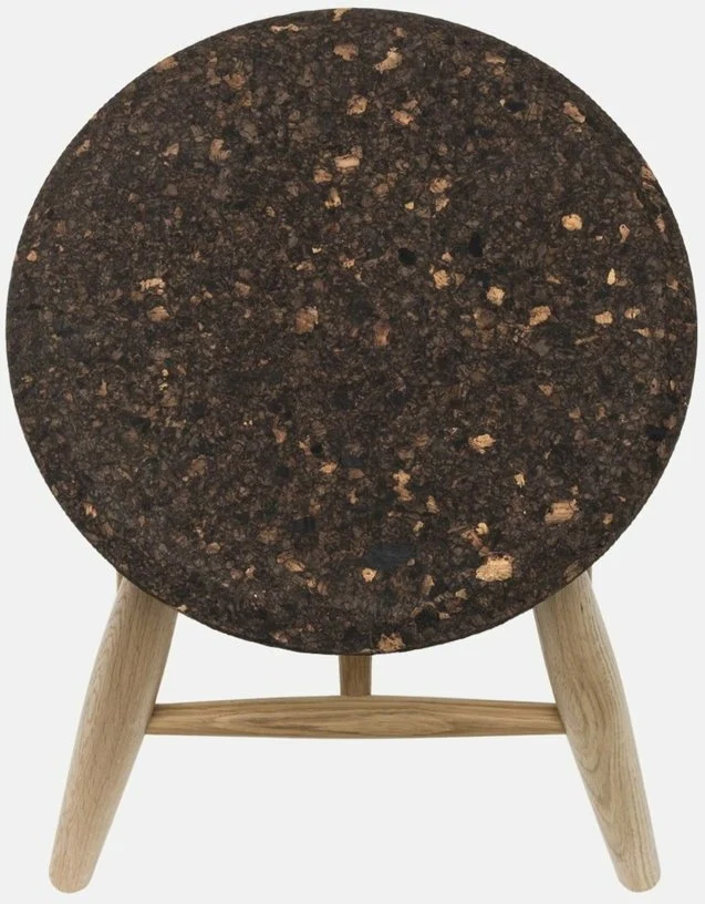 Tabouret en liège foncé et bois naturel Drifted - Hem