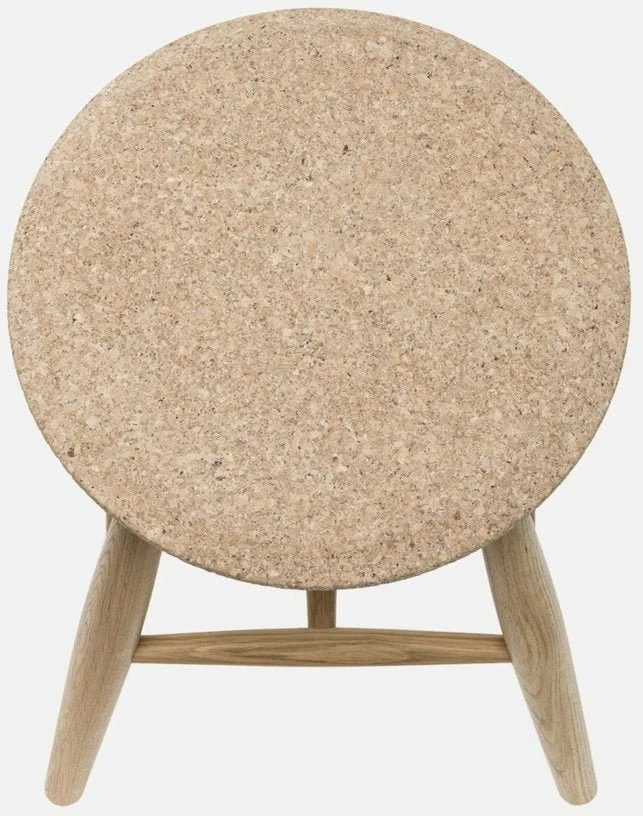 Tabouret en liège clair et bois naturel Drifted - Hem