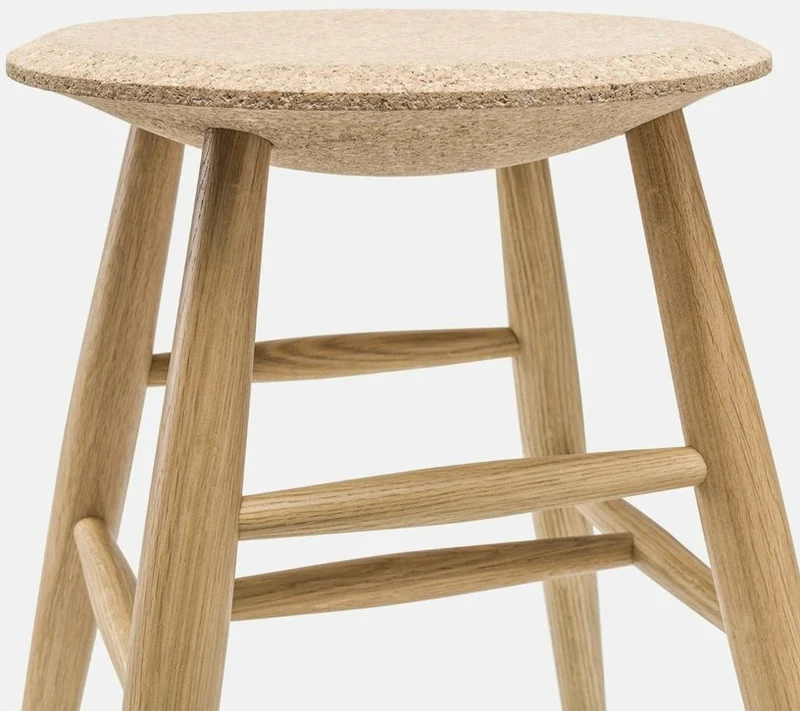 Tabouret en liège clair et bois naturel Drifted - Hem
