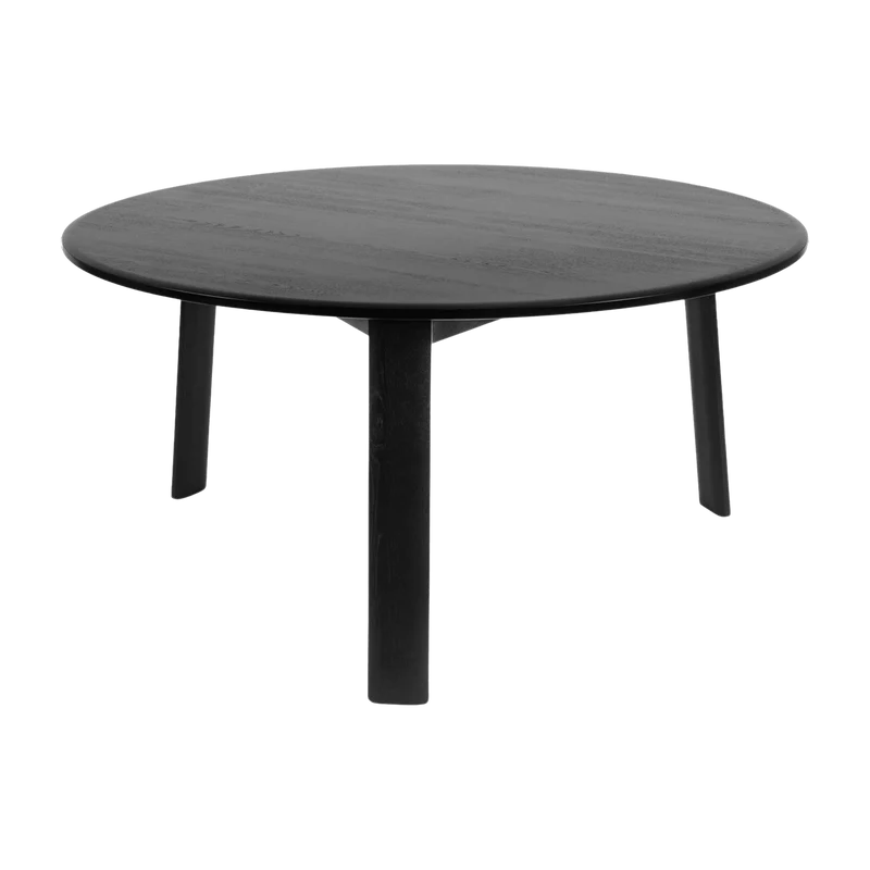 Table à manger ronde en chêne noir Alle - Hem