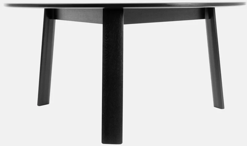 Table à manger ronde en chêne noir Alle - Hem
