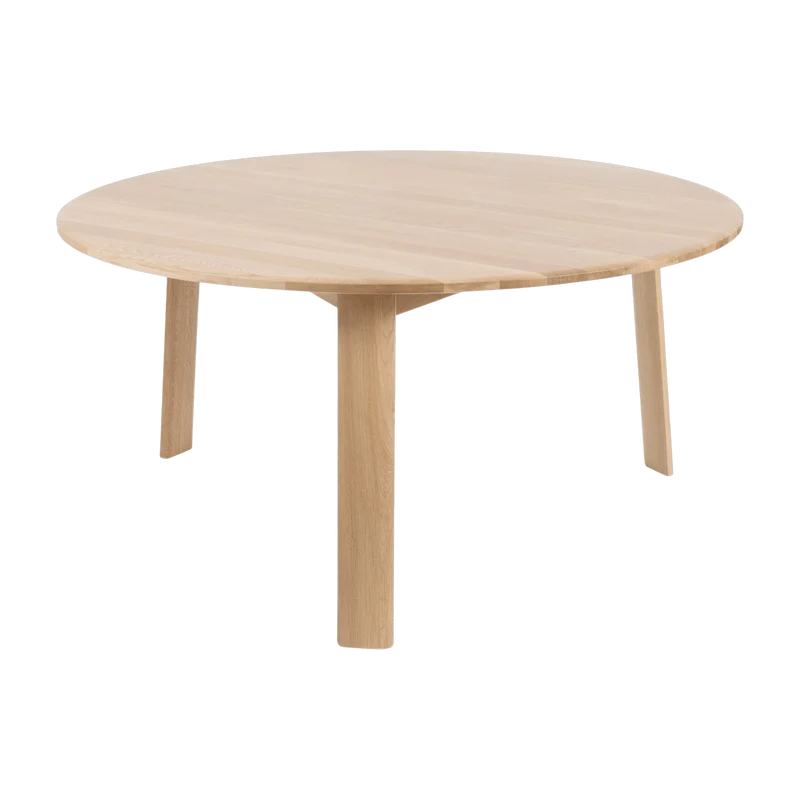Table à manger ronde en chêne naturel Alle - Hem